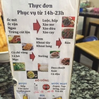 Thực đơn- Quán Ăn Khoa Tò Quán