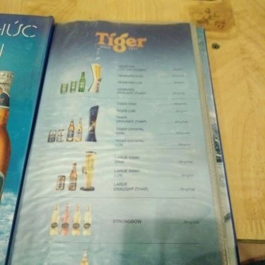 Thực đơn- Quán Ăn Khu Ẩm Thực Quán Đồng Quê