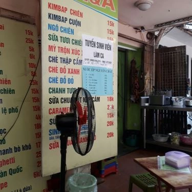 Thực đơn- Quán Ăn Khu Ăn Uống A8 Khương Thượng