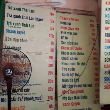 Thực đơn- Quán Ăn Khu Ăn Uống A8 Khương Thượng
