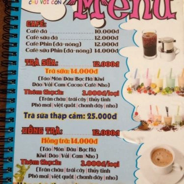 Thực đơn- Quán Ăn Khu Vui Chơi Và Ăn Uống Chú Voi Con
