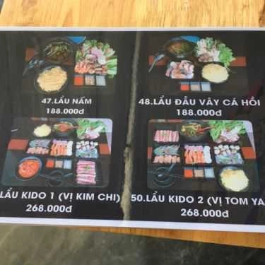Thực đơn- Quán Ăn KIDO BBQ