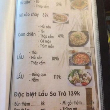 Thực đơn- Quán Ăn Kiên Kiên BBQ & Beer - Cách Mạng Tháng 8