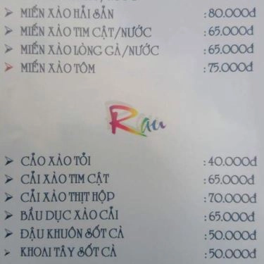 Thực đơn- Quán Ăn Kiến Tửu Quán - Các Món Nhậu