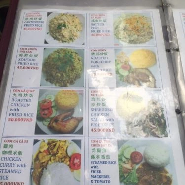 Thực đơn- Nhà Hàng Kim Dy Restaurant - Cơm & Mì & Phở