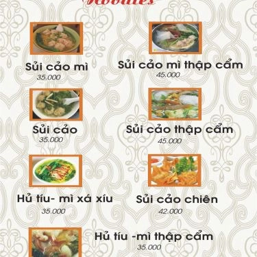 Thực đơn- Quán Ăn Kim Lạc Khang Dimsum