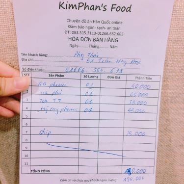Tổng hợp- Quán Ăn Kim Phan's Food - Đồ Ăn Hàn Quốc