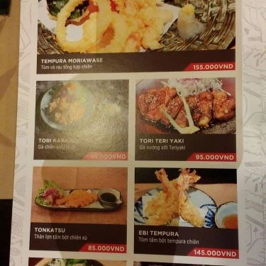 Thực đơn- Quán Ăn KimSushi - Times City