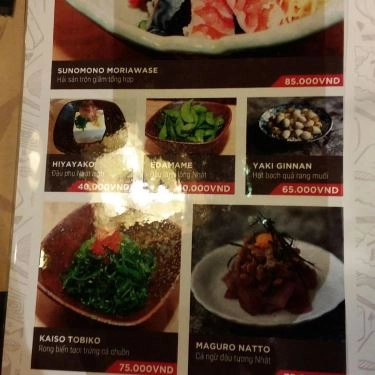 Thực đơn- Quán Ăn KimSushi - Times City