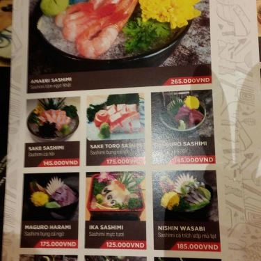 Thực đơn- Quán Ăn KimSushi - Times City