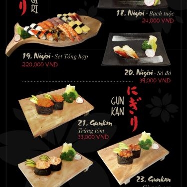 Thực đơn- Nhà Hàng Kokoro Sushi & BBQ