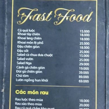 Thực đơn- Quán Ăn KomHome - Ẩm Thực Hương Vị Bản Xứ - Nguyễn Phong Sắc