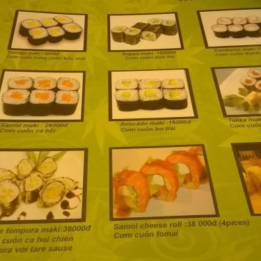 Thực đơn- Nhà Hàng Konaya Sushi King - Lê Quang Định