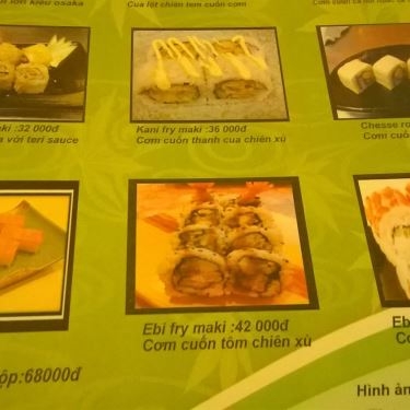 Thực đơn- Nhà Hàng Konaya Sushi King - Lê Quang Định