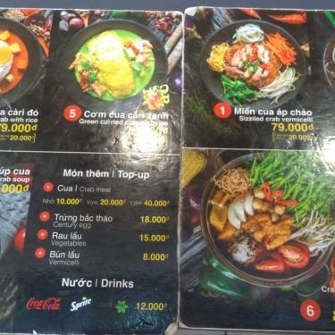 Thực đơn- Nhà Hàng Kua Deli - Cua Áp Chảo