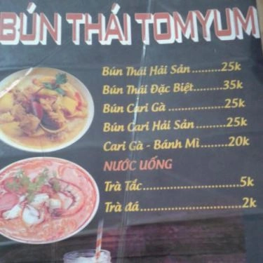 Thực đơn- Quán Ăn KungFu Tomyum - Bún Thái & Bún Cari Gà