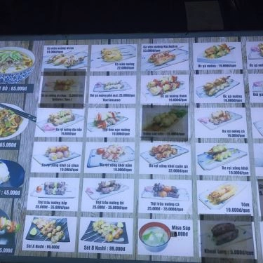 Thực đơn- Quán Ăn Kushi - Xiên Nướng Nhật Bản - Vincom Mega Mall Thảo Điền
