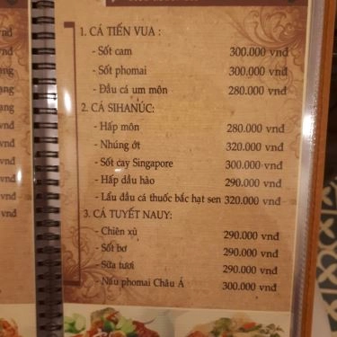 Thực đơn- Nhà Hàng Kỳ Hương Tửu Gia - Ẩm Thực Việt