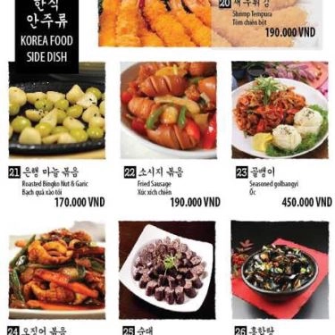 Thực đơn- Quán Ăn Kyedong Chicken - Gà Rán Hàn Quốc