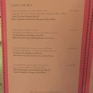 Thực đơn- Nhà Hàng La Villa - French Cuisine