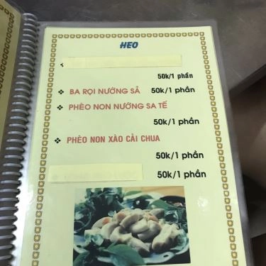 Thực đơn- Quán Ăn Quán Ốc Lan Anh