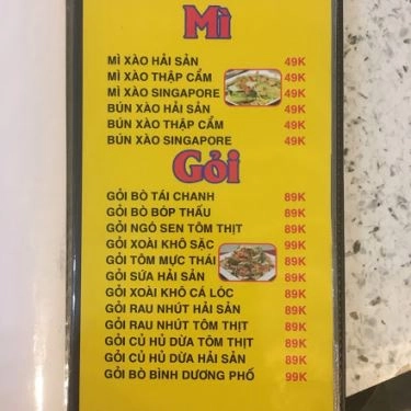 Thực đơn- Quán Ăn Làng Nướng Bình Dương Phố