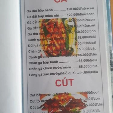 Thực đơn- Quán Ăn Làng Nướng Nam Bộ - Hải Sản & Các Món Nướng