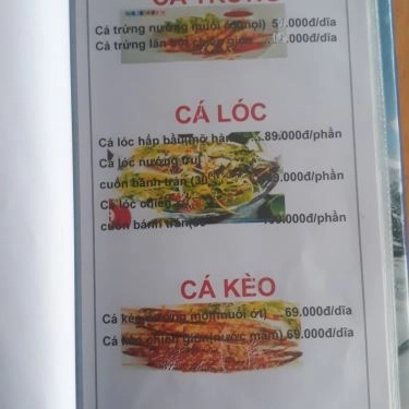 Thực đơn- Quán Ăn Làng Nướng Nam Bộ - Hải Sản & Các Món Nướng