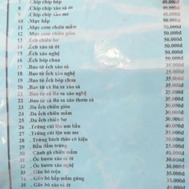 Thực đơn- Quán Ăn Lẩu 1 Người - Lê Duy Đình