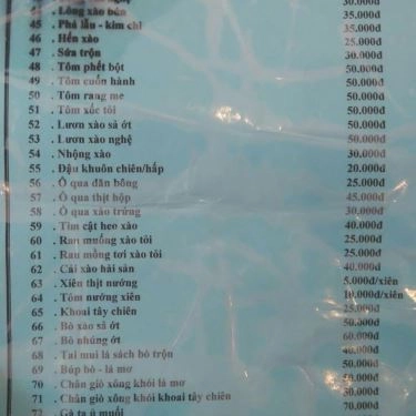 Thực đơn- Quán Ăn Lẩu 1 Người - Lê Duy Đình