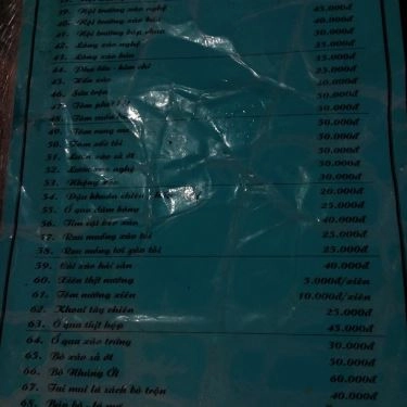 Thực đơn- Quán Ăn Lẩu 1 Người - Lê Duy Đình