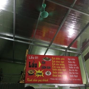 Thực đơn- Quán Ăn Lẩu 81 - Văn Quán