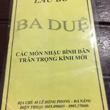 Thực đơn- Quán Ăn Lẩu Bò Bà Duệ