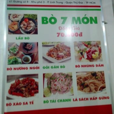 Thực đơn- Quán Ăn Gia Huy - Lẩu Bò