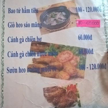 Thực đơn- Quán Ăn Lẩu Bò Phát Tài 2