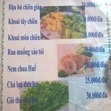 Thực đơn- Quán Ăn Lẩu Bò Phát Tài 2