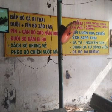 Thực đơn- Quán Ăn Lẩu Bò Tư Công Viên