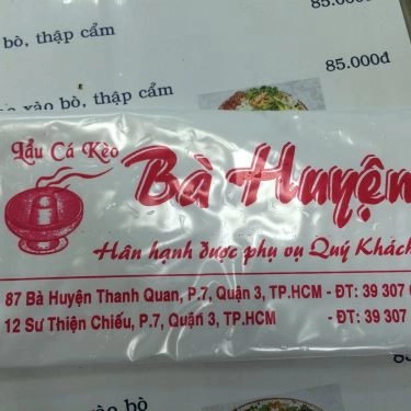 Tổng hợp- Quán Ăn Lẩu Cá Kèo Bà Huyện - Bà Huyện Thanh Quan