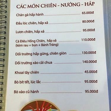 Thực đơn- Quán Ăn Lẩu Cá Kèo Số 10