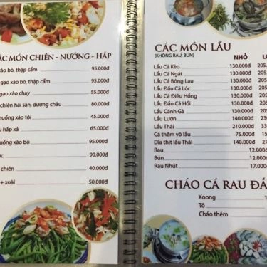 Thực đơn- Quán Ăn Lẩu Cá Kèo Số 10