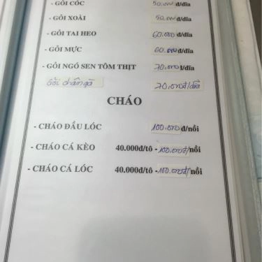 Thực đơn- Quán Ăn Lẩu Cá Kèo Số 10