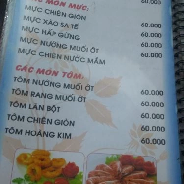 Thực đơn- Quán Ăn Lẩu Cá Sg