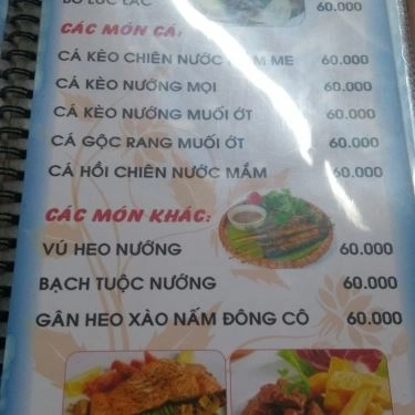 Thực đơn- Quán Ăn Lẩu Cá Sg