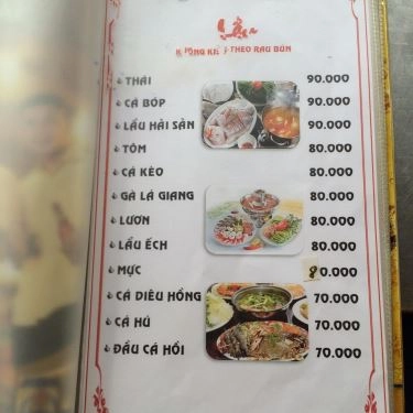 Thực đơn- Quán Ăn Lẩu Cây Bàng