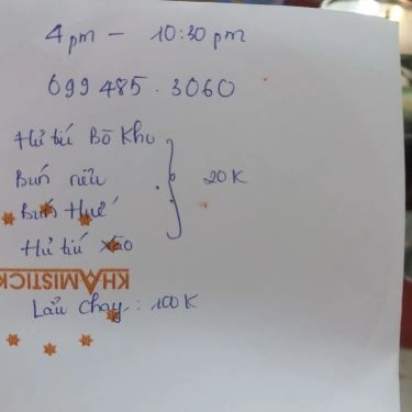 Tổng hợp- Quán Ăn Địa Phú - Lẩu Chay, Hủ Tiếu Bò Kho & Bún Riêu