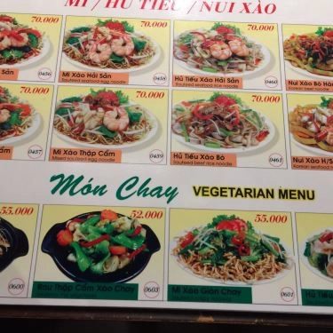 Thực đơn- Quán Ăn Lẩu Công Chúa - AEON Mall Bình Tân
