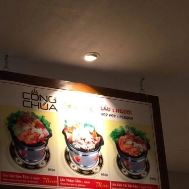 Thực đơn- Quán Ăn Lẩu Công Chúa - AEON Mall Bình Tân