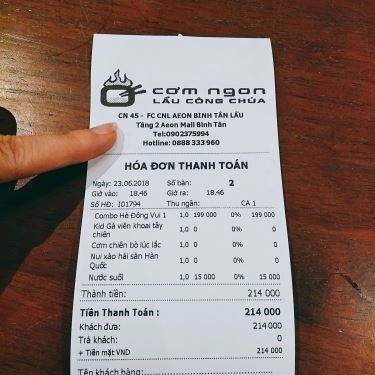 Tổng hợp- Quán Ăn Lẩu Công Chúa - AEON Mall Bình Tân