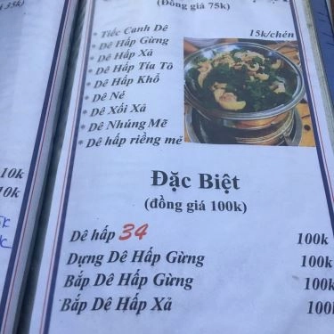 Thực đơn- Quán Ăn Lẩu Dê 34