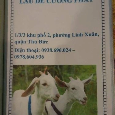 Thực đơn- Quán Ăn Lẩu Dê Cường Phát